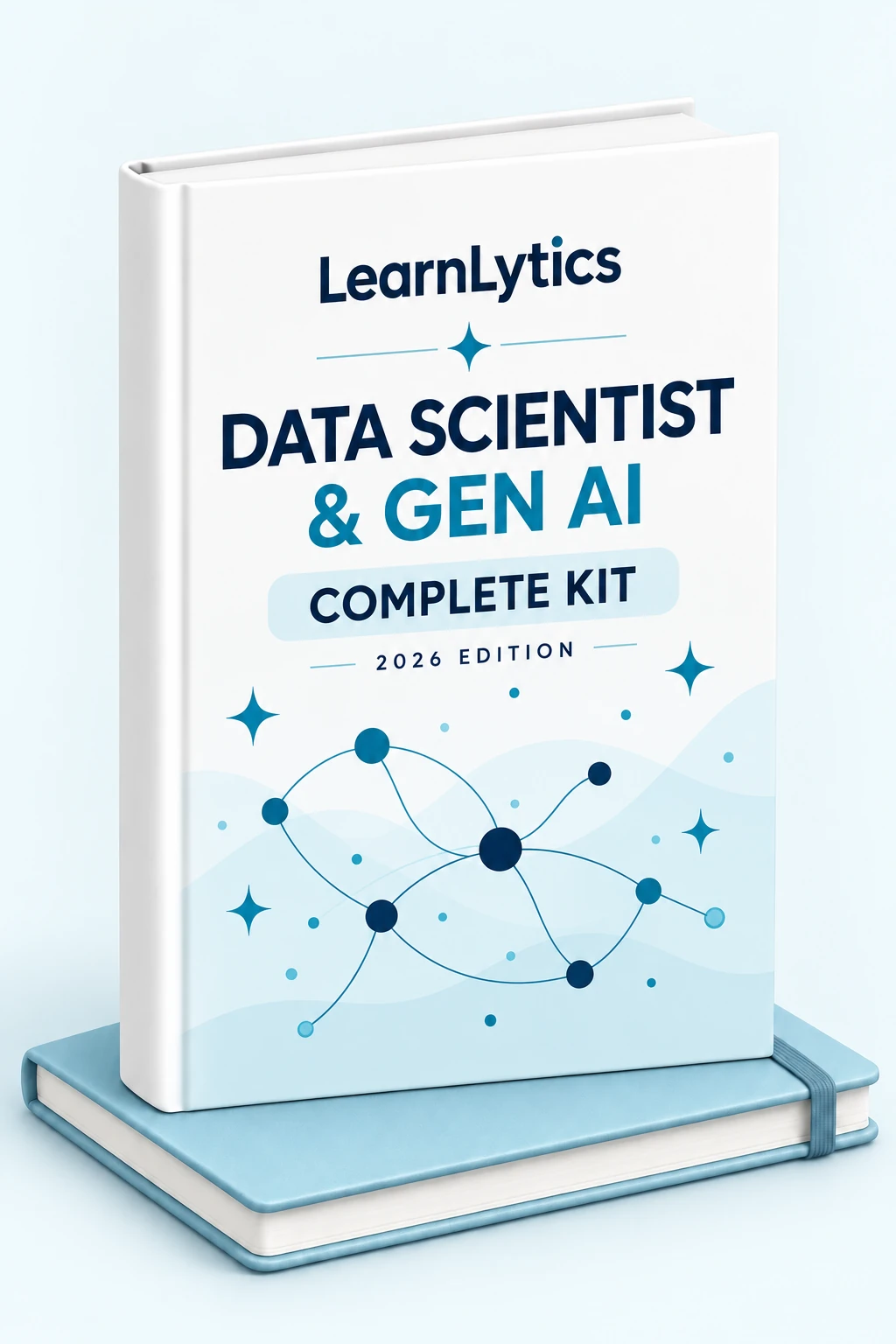 LearnLytics Data Scientist and Gen AI Complete Kit in navy and cyan